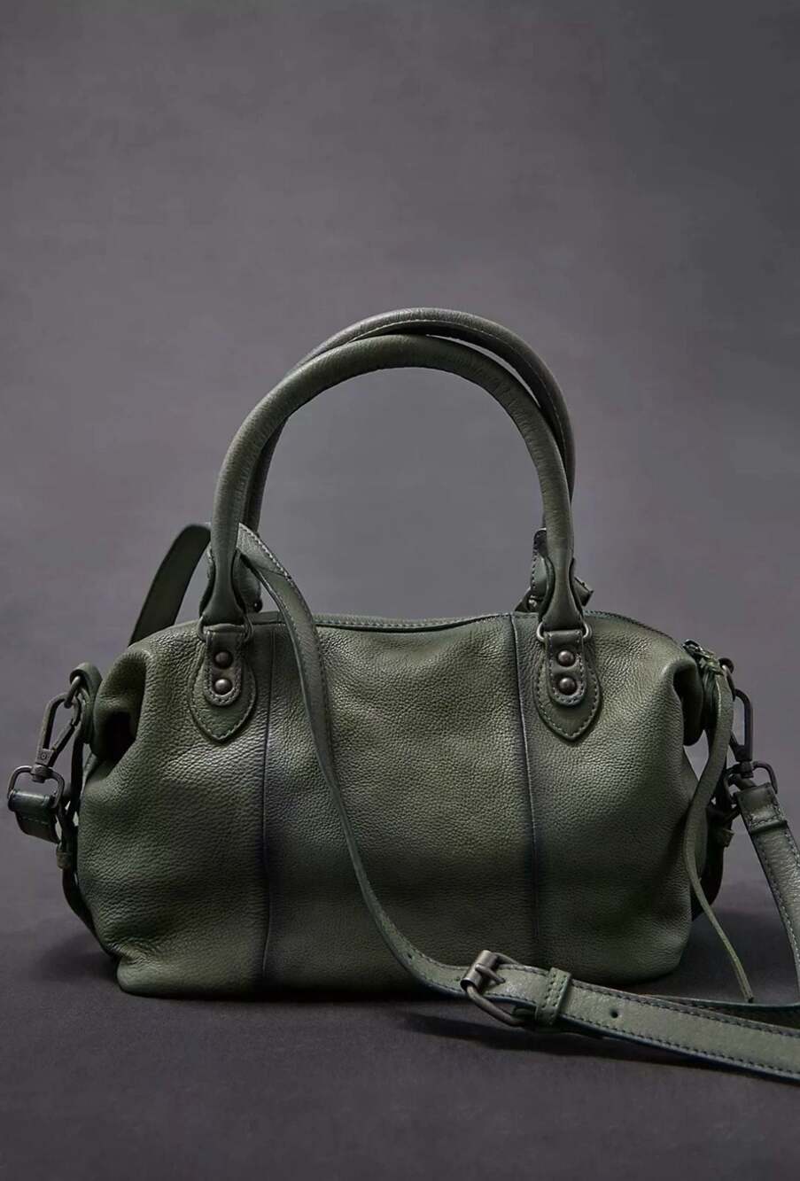 Free People We The Free Baby Emerson Tote Secret Sage Green Leather  NWT - Picture 7 of 8